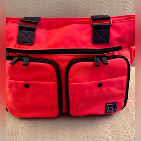 IHKWIP Cargo Catchall Tote Purse Blood Orange Color EUC - Picture 3 of 15